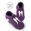 chaussons cuir souple enfants ailes blanches misty fruits
